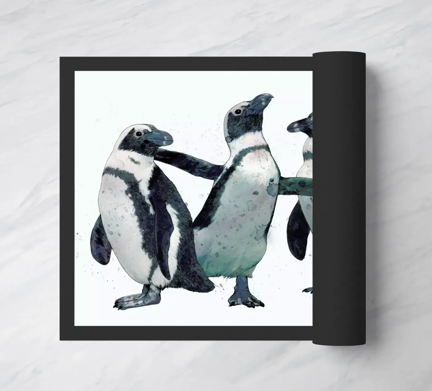 Penguins deurmat van Laura Graves