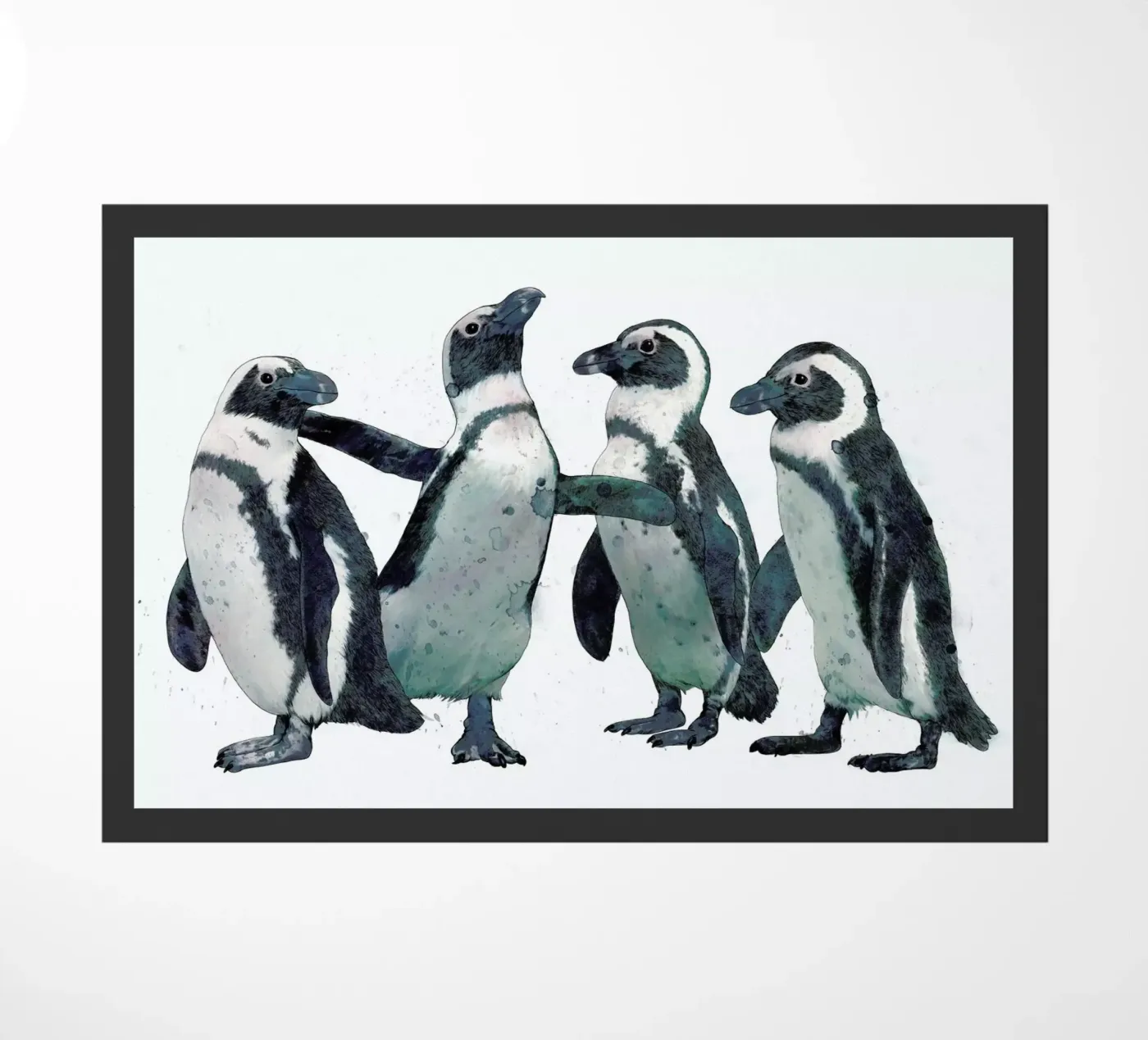 Penguins deurmat van Laura Graves