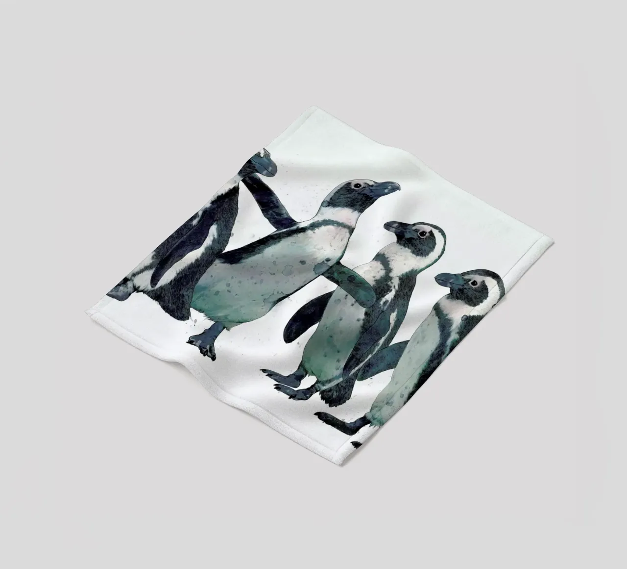 Penguins coperta in pile da Laura Graves