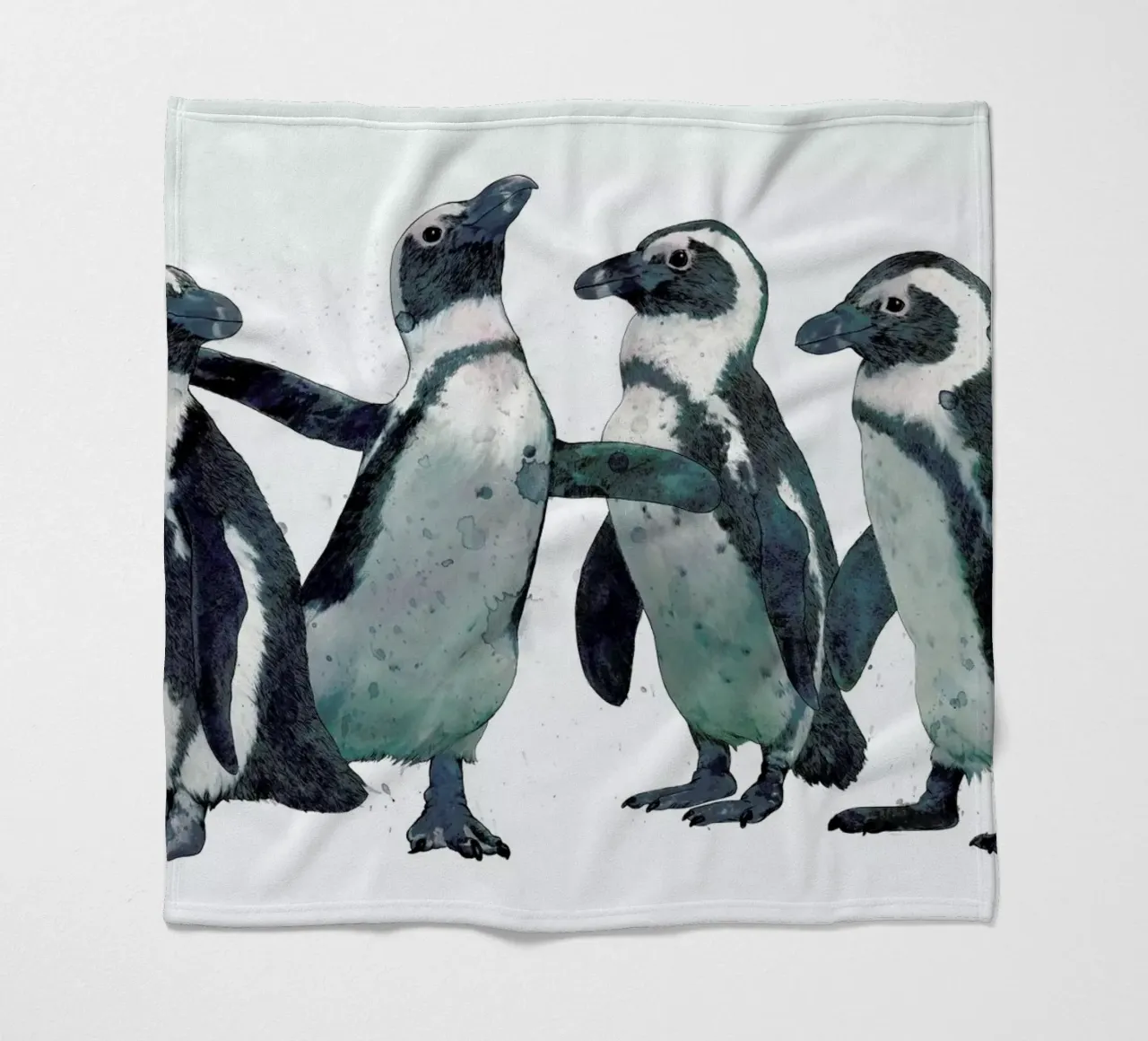 Penguins coperta in pile da Laura Graves