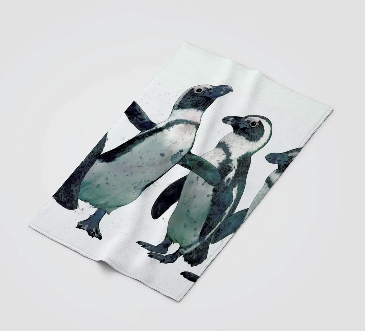 Penguins coperta in pile da Laura Graves