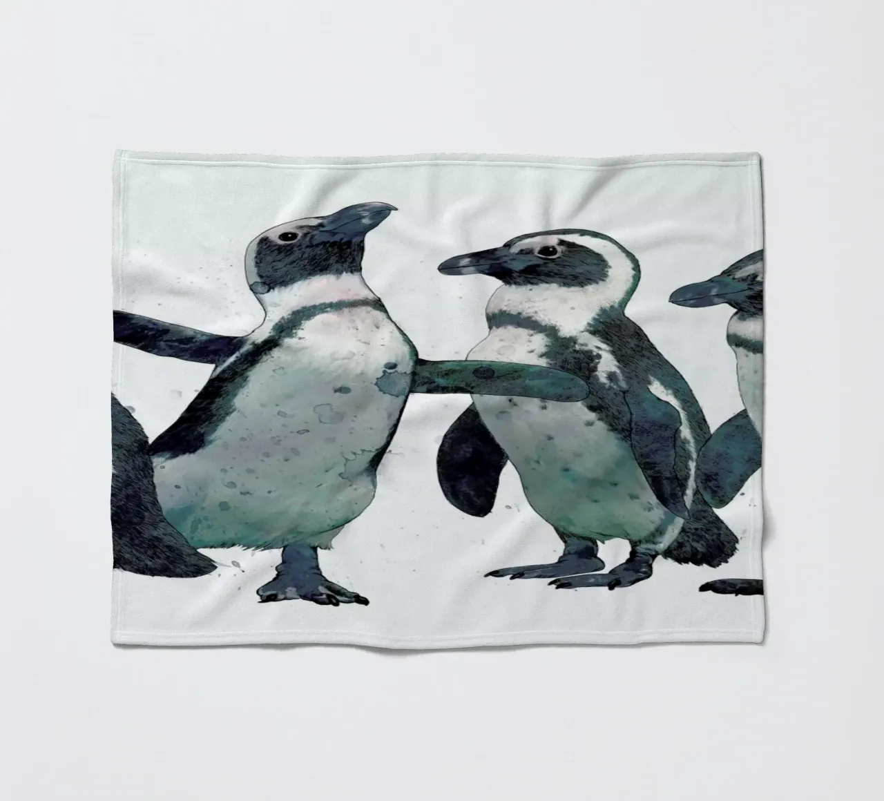 Penguins coperta in pile da Laura Graves