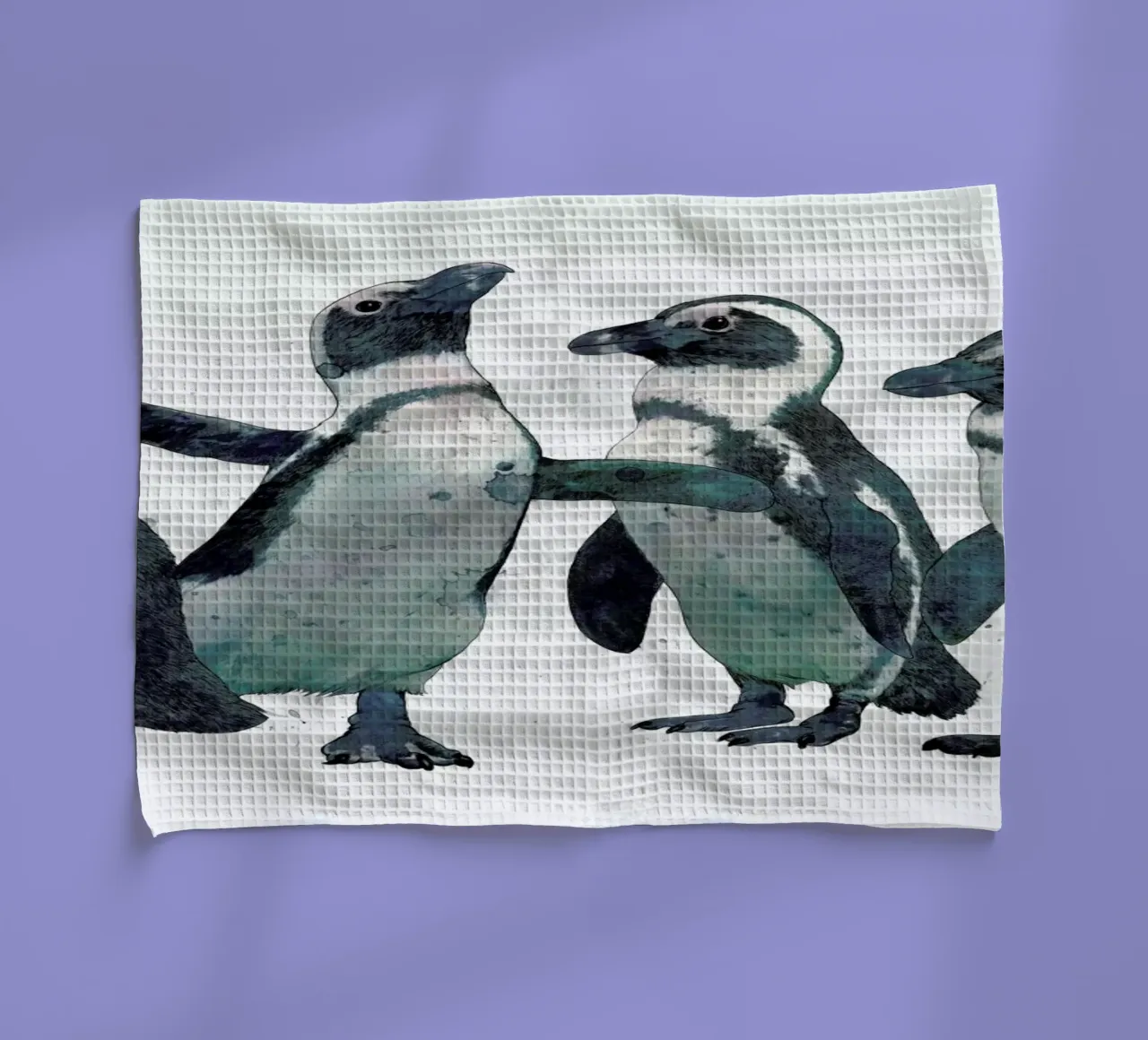 Penguins canovaccio da cucina da Laura Graves