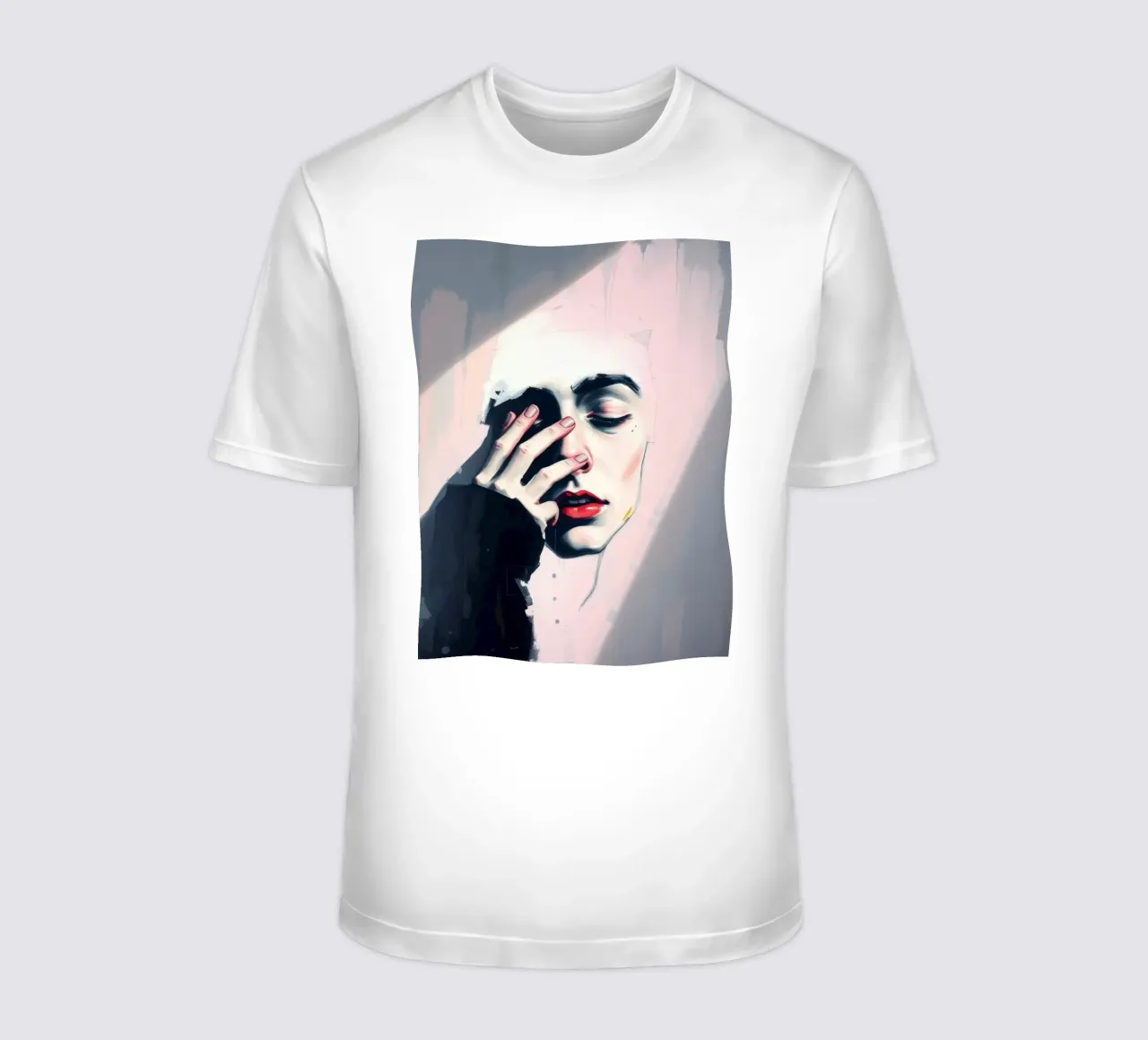 Expression of emotion captured through art t-shirt by DesignDoodle
