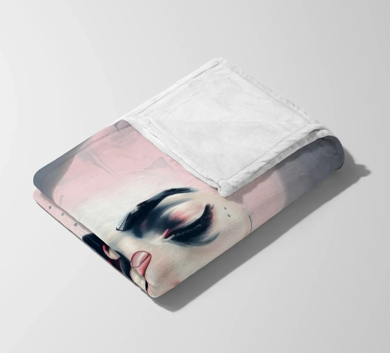 Expression of emotion captured through art fleece blanket by DesignDoodle