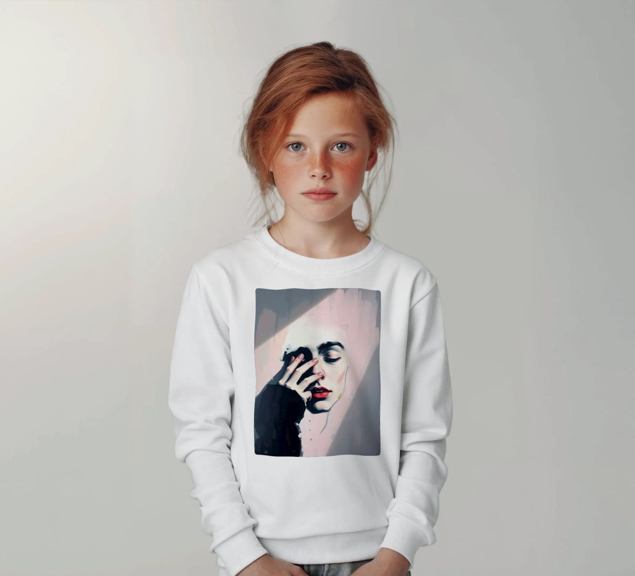 Espressione di emozioni catturate attraverso l'arte felpa bambino da DesignDoodle