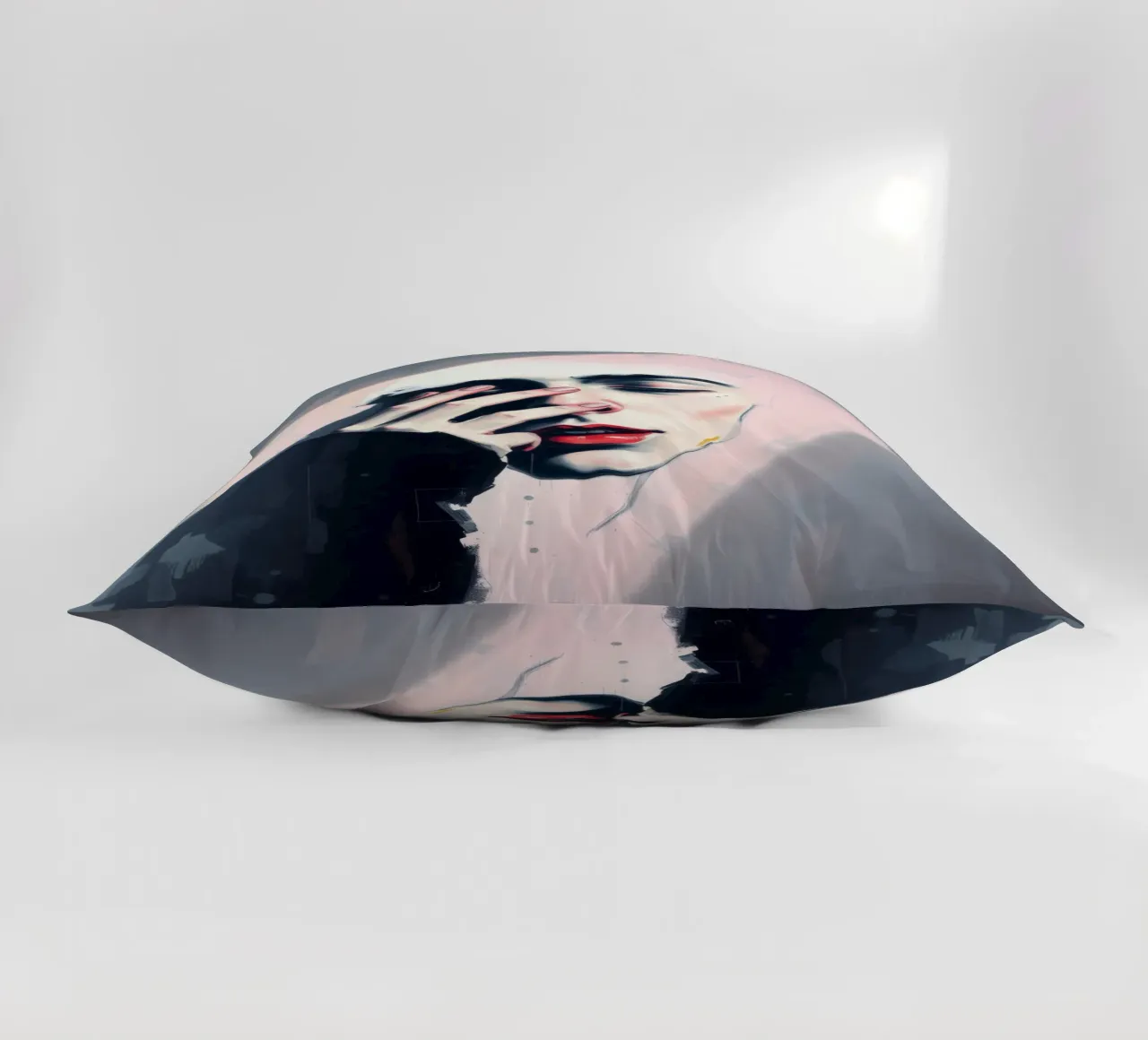 Expression of emotion captured through art decorative cushion by DesignDoodle