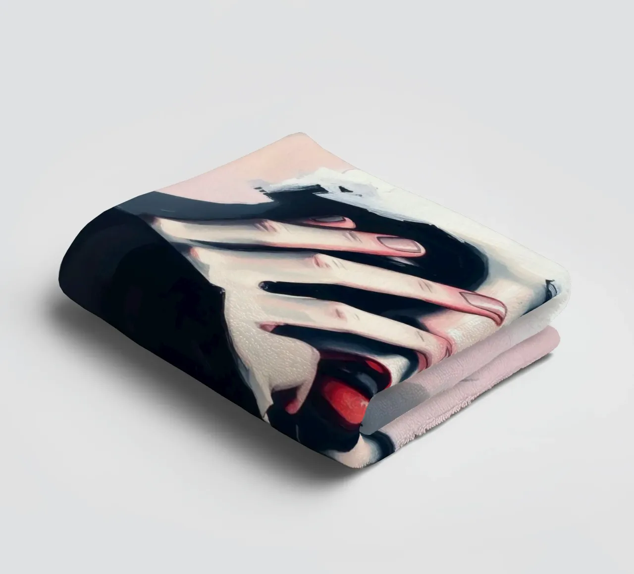 Expression of emotion captured through art towel by DesignDoodle