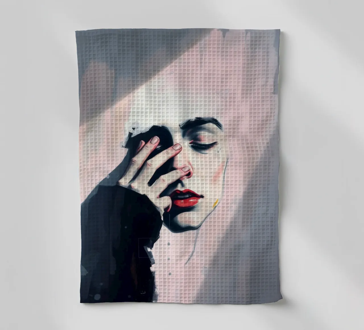 Expression d'une émotion par l'art torchon de DesignDoodle