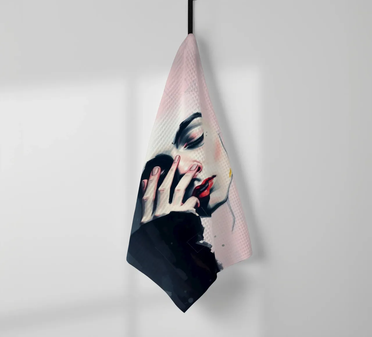 Expression d'une émotion par l'art torchon de DesignDoodle