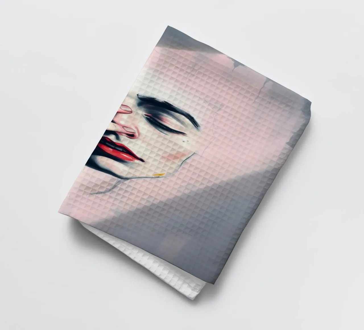 Ausdruck von Emotionen durch Kunst eingefangen Geschirrtuch von DesignDoodle