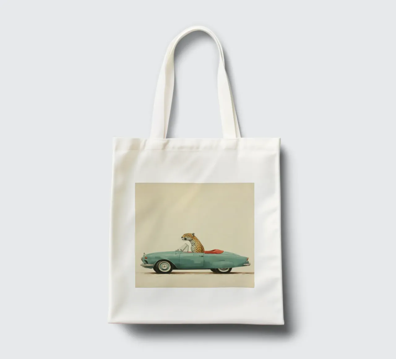 Minimal Jaguar tote bag by Minimal Animal Art