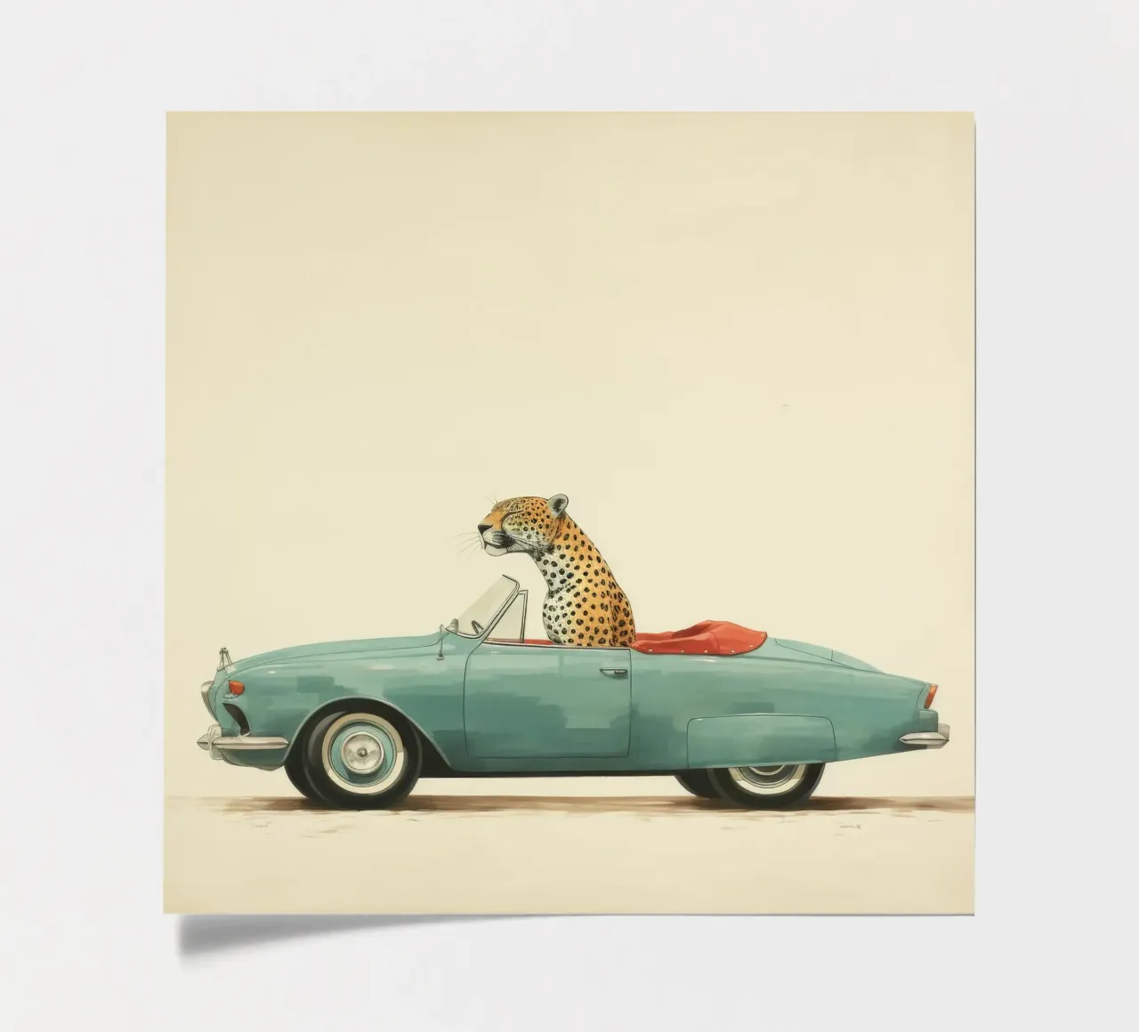 Minimal Jaguar sticker sheet by Minimal Animal Art