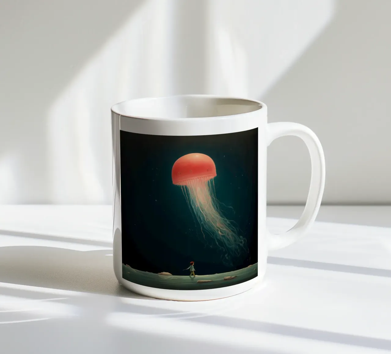 Medusa minima 3 tazza in ceramica da Minimal Animal Art