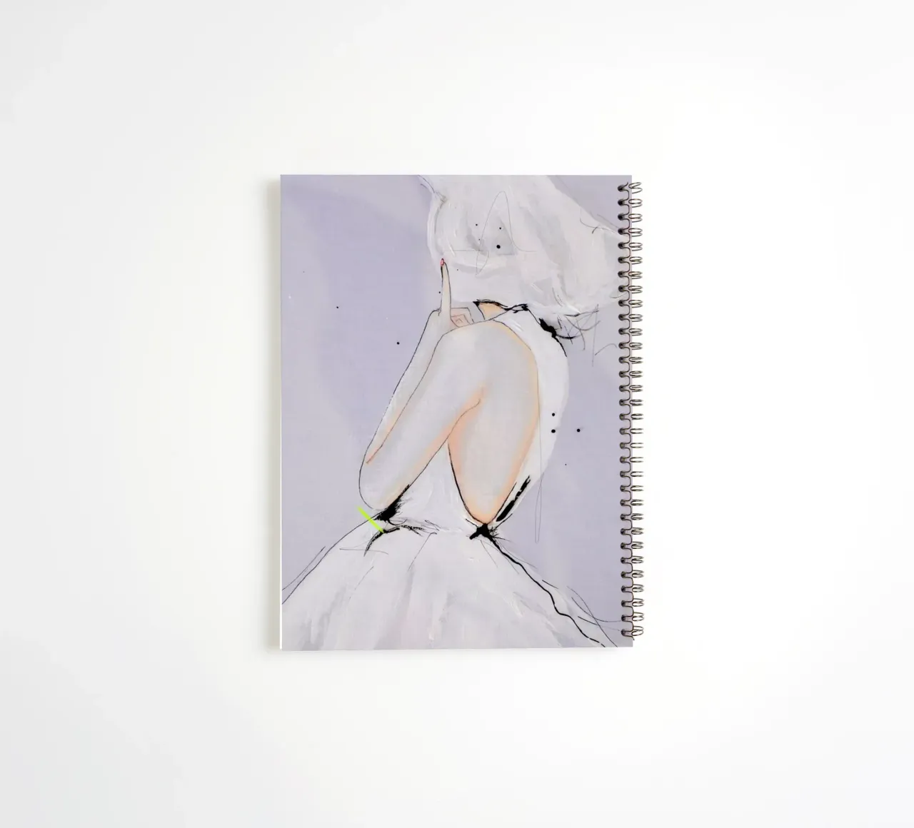 Upon Wind and Rain spiral notebook by Leigh Viner