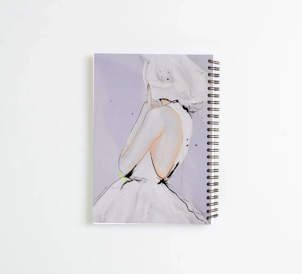 Upon Wind and Rain spiral notebook by Leigh Viner