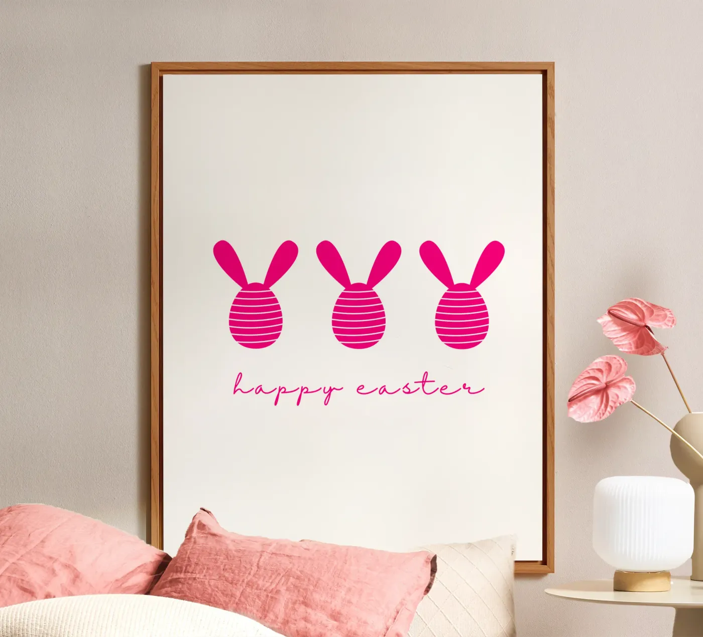 happy easter pink forex plate by ArtDesign by KBK