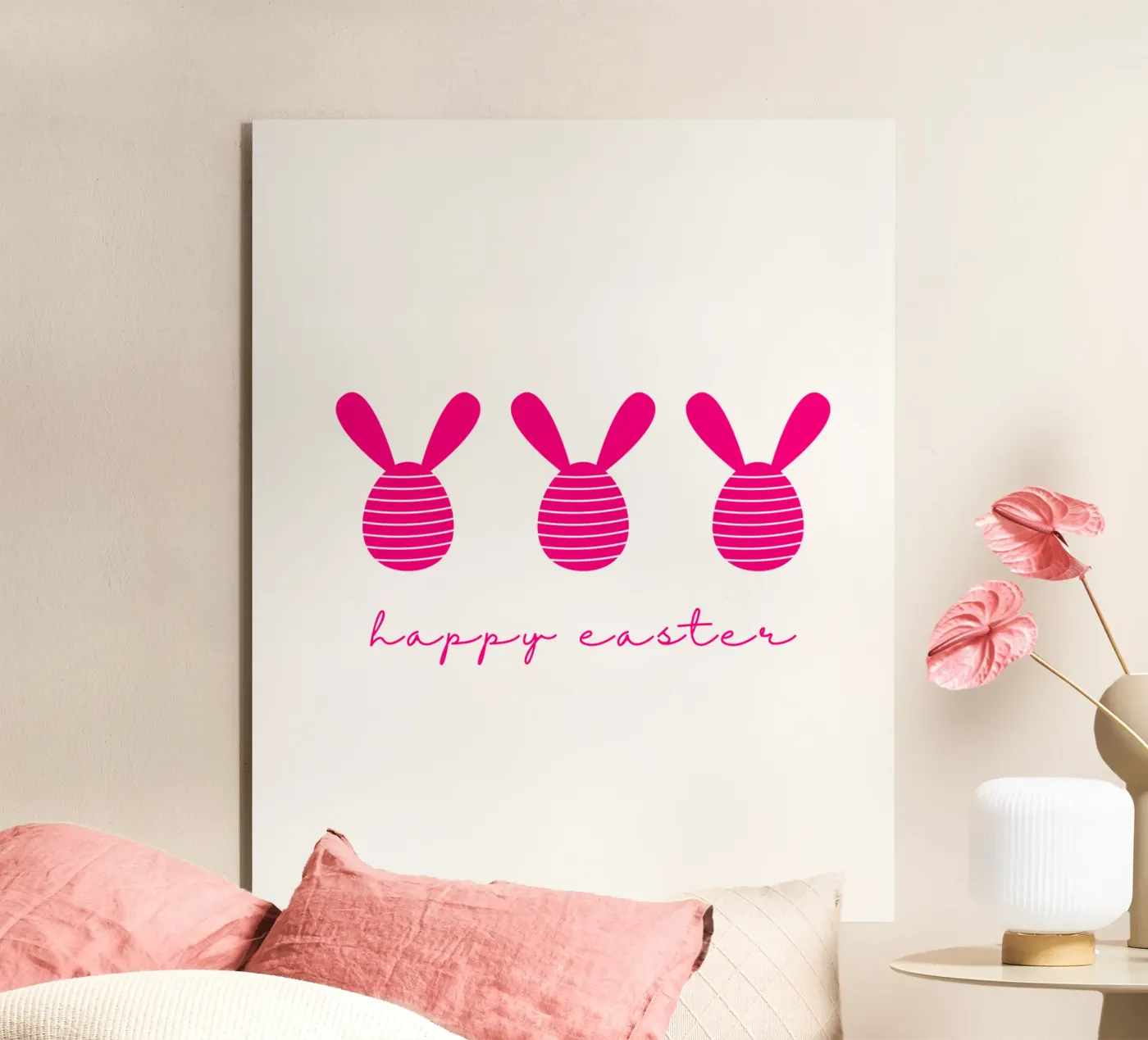 happy easter pink forex plate by ArtDesign by KBK