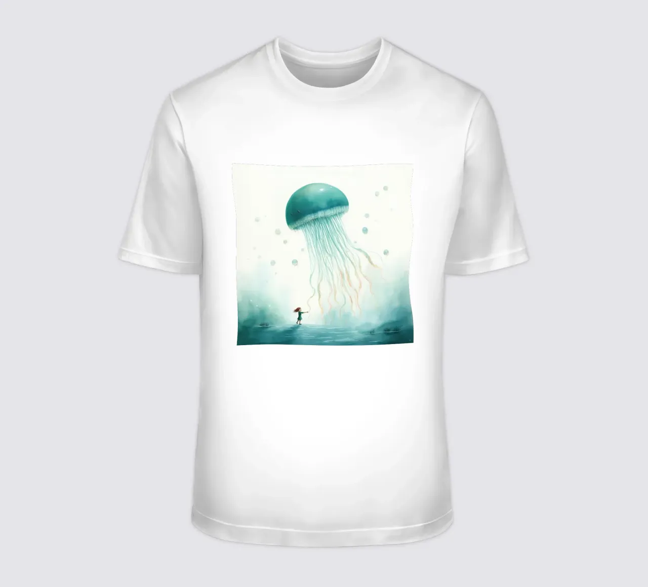 Medusa minima 4 t-shirt da Minimal Animal Art