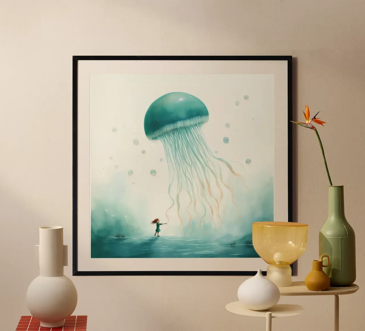 Medusa minima 4 poster da Minimal Animal Art