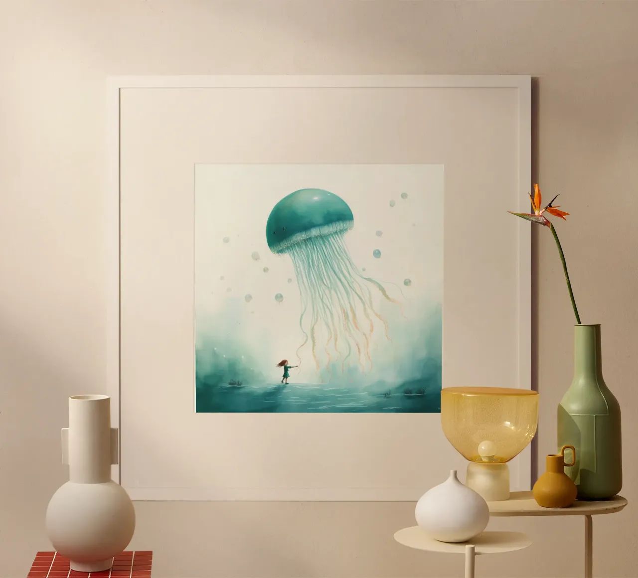 Medusa minima 4 poster da Minimal Animal Art