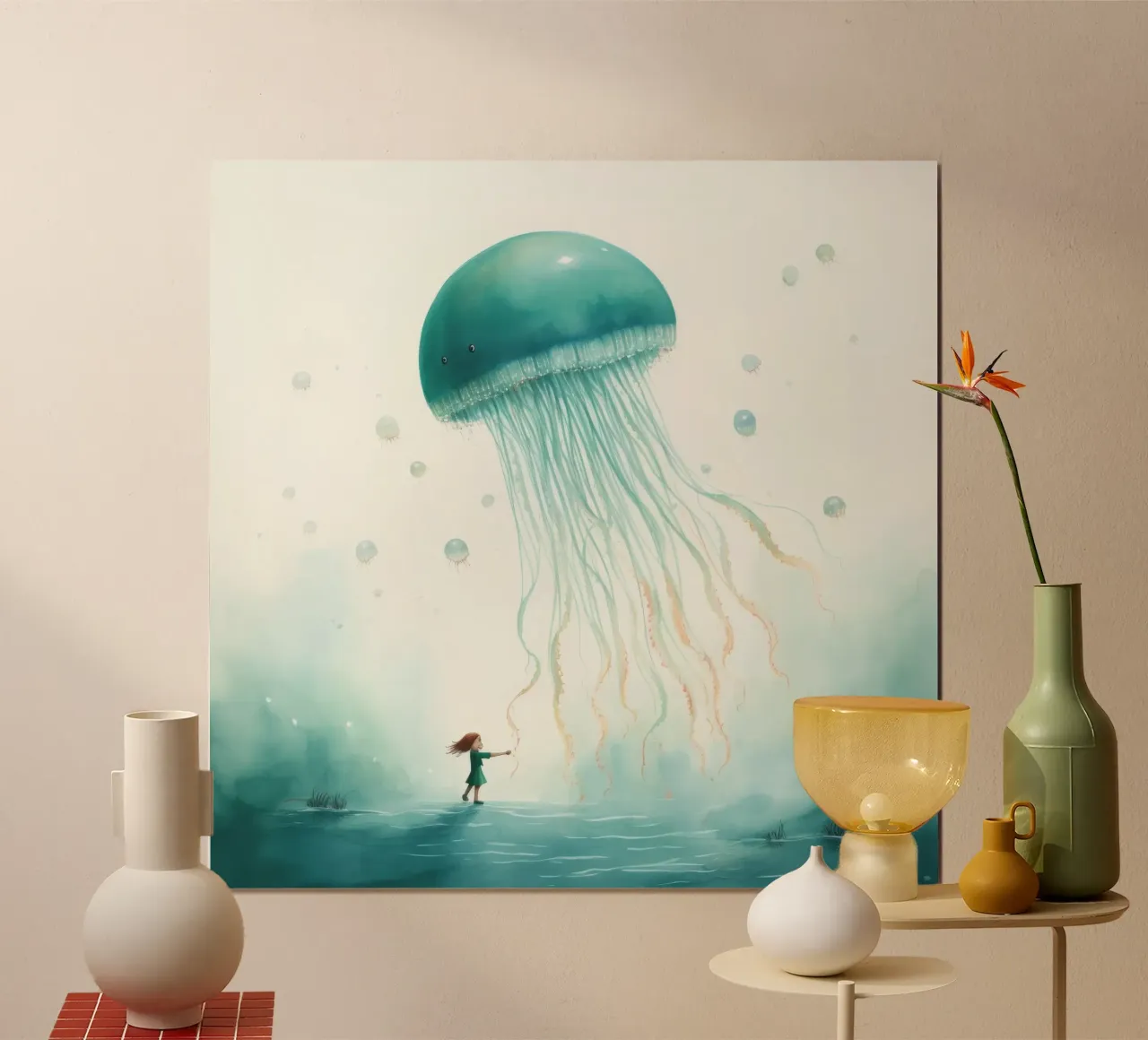 Medusa minima 4 poster da Minimal Animal Art