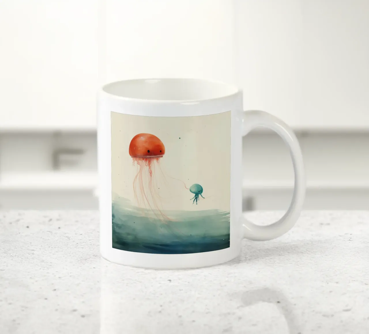 Medusa minima 1 tazza in ceramica da Minimal Animal Art