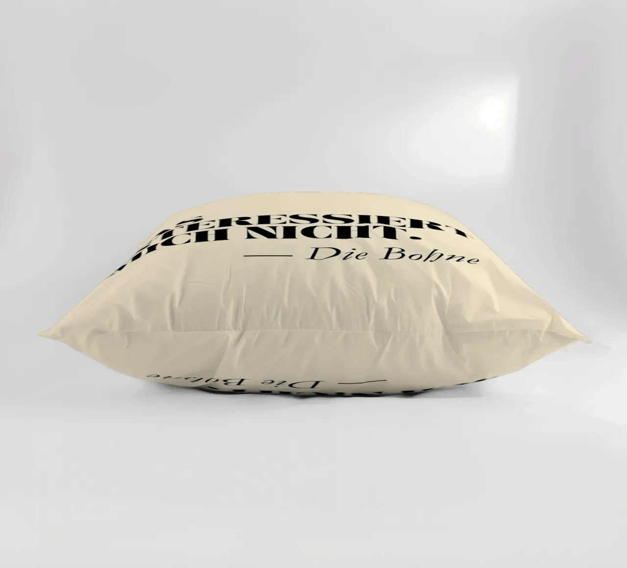 Das interessiert mich nicht - Die Bohne | Lustiger Print cuscino da PrintCessStudio