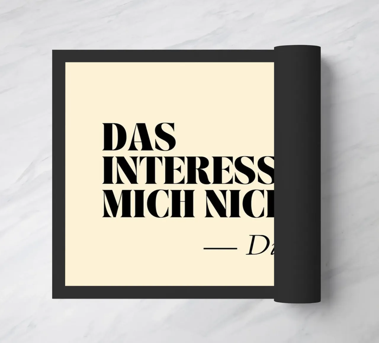Das interessiert mich nicht - Die Bohne | Lustiger Print zerbino da PrintCessStudio