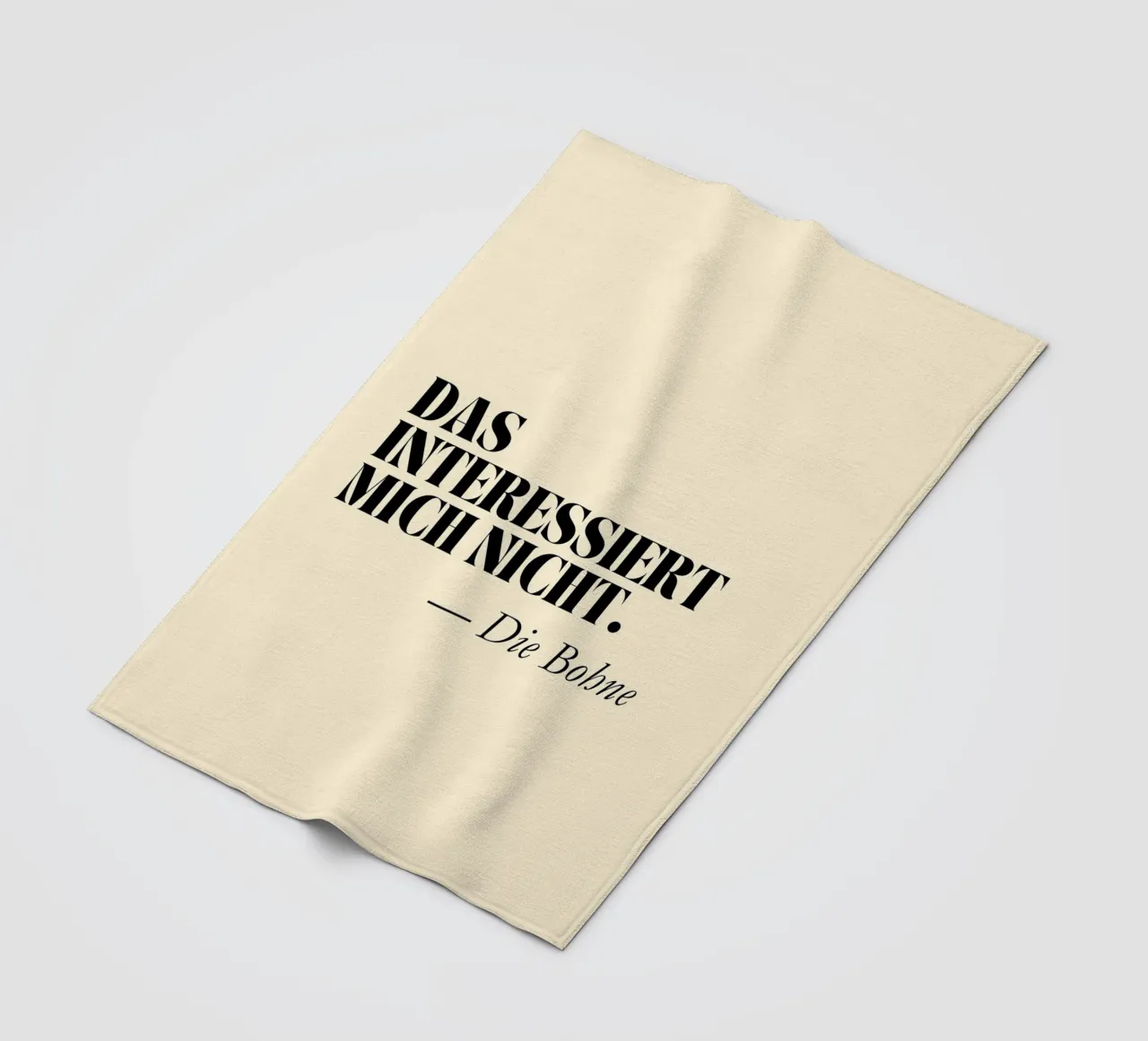 Das interessiert mich nicht - Die Bohne | Lustiger Print coperta in pile da PrintCessStudio