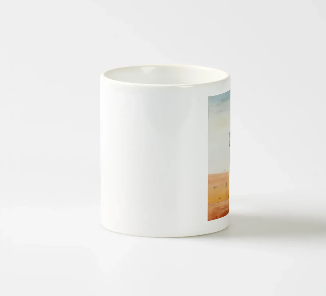 Minimal Känguru 2 Keramik Tasse von Minimal Animal Art