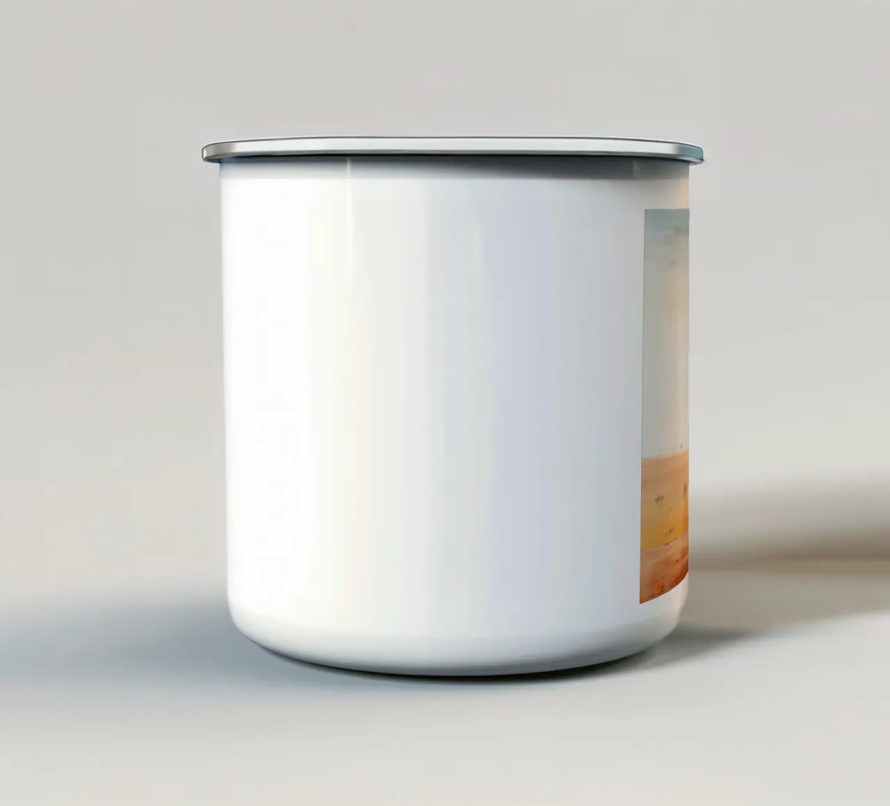 Canguro minimale 2 tazza in smalto da Minimal Animal Art