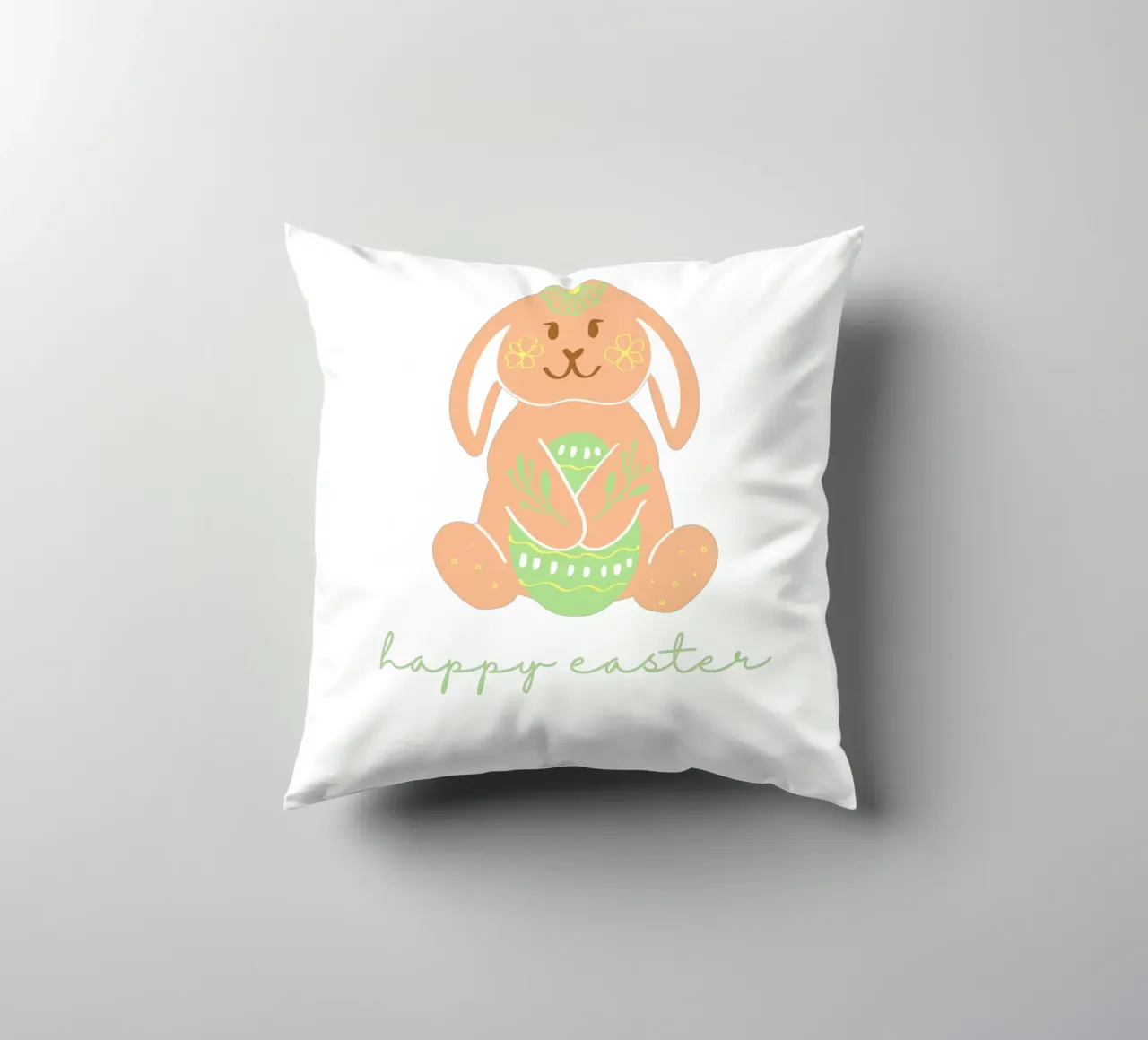 happy easter Hase decorative cushion by ArtDesign by KBK