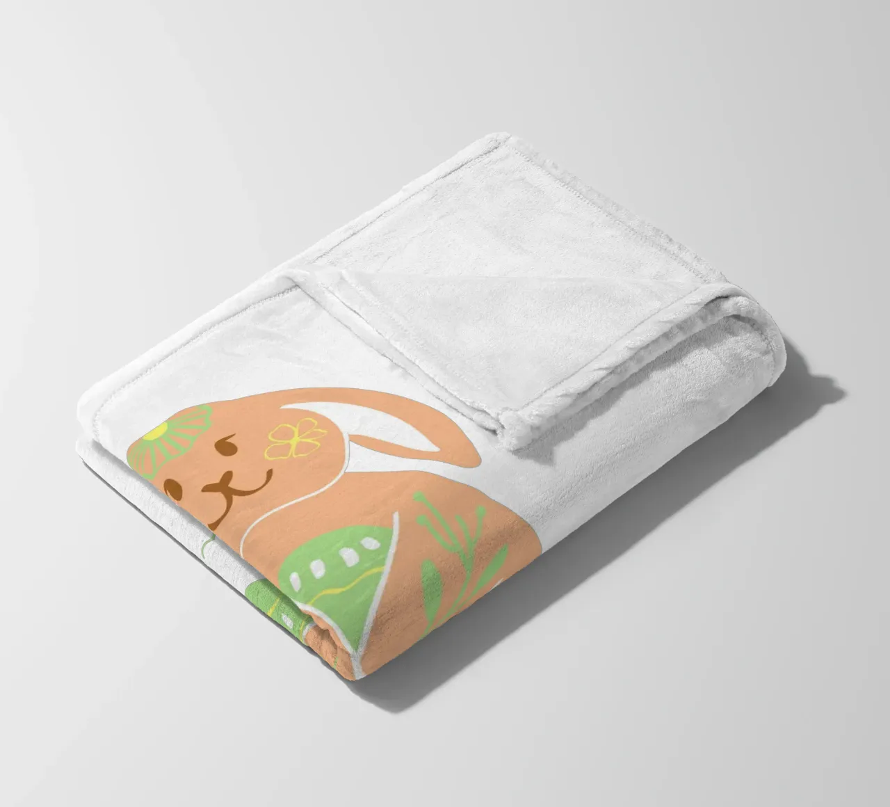 Frohe Ostern Hase Fleecedecke von ArtDesign by KBK