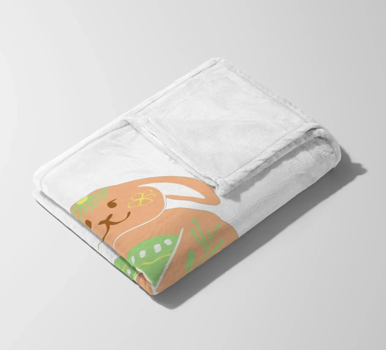 Frohe Ostern Hase Fleecedecke von ArtDesign by KBK