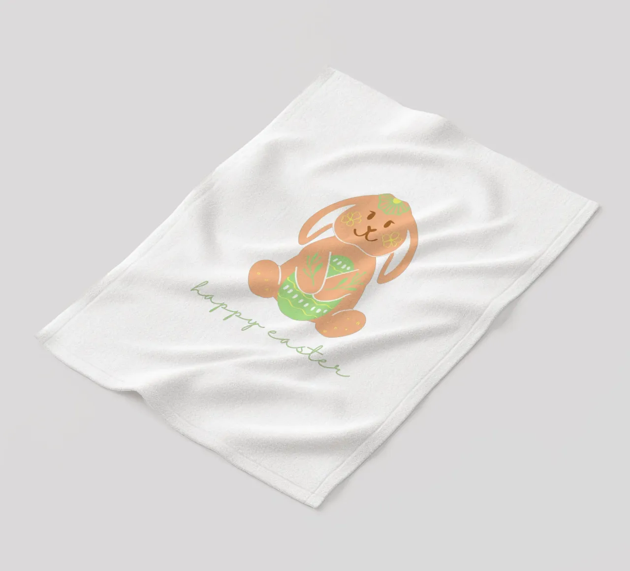 Frohe Ostern Hase Fleecedecke von ArtDesign by KBK