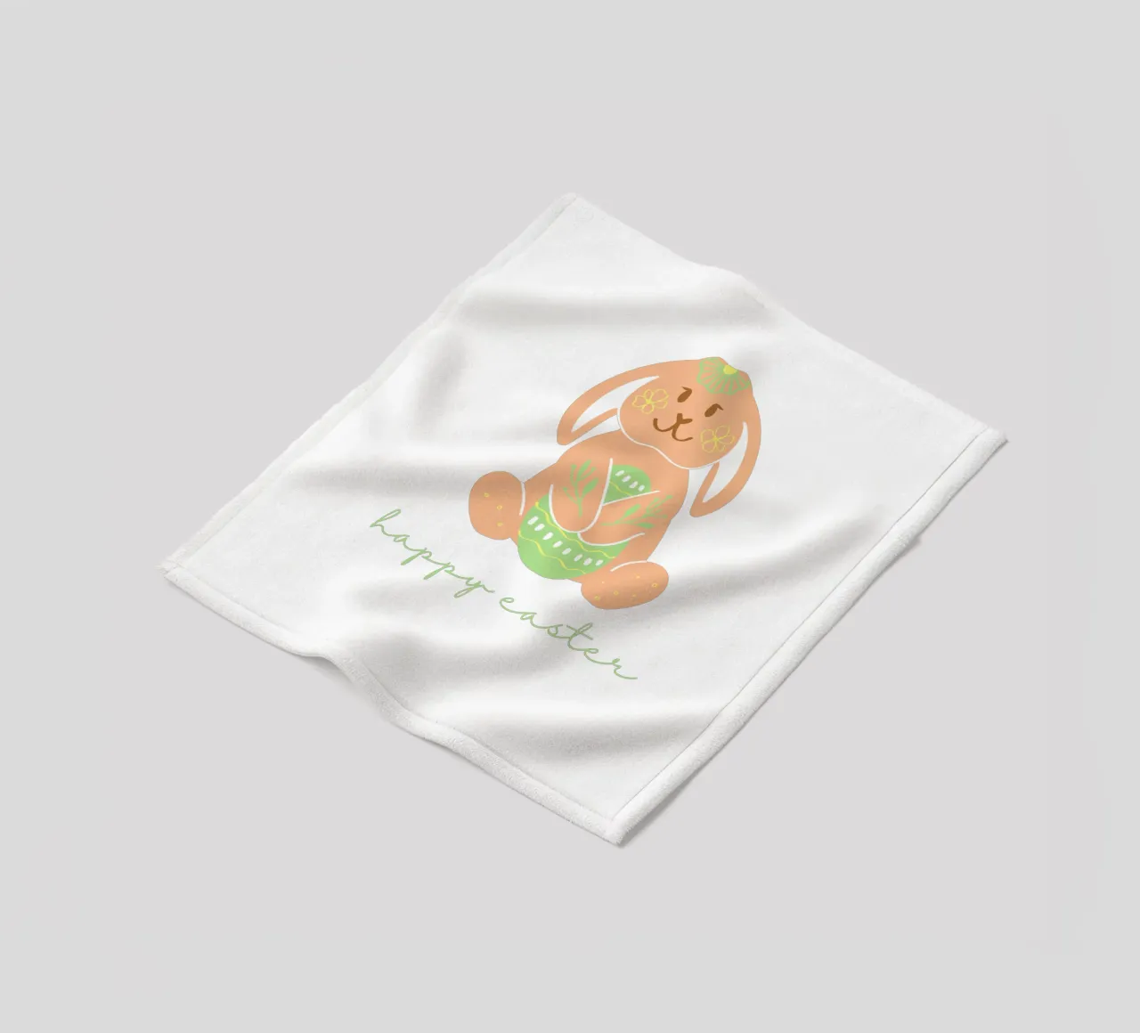 Frohe Ostern Hase Fleecedecke von ArtDesign by KBK