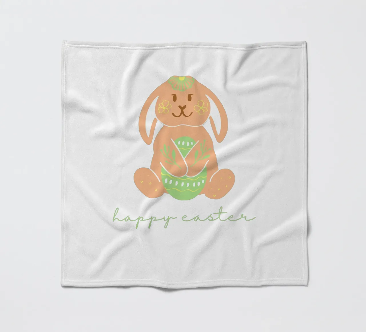 Frohe Ostern Hase Fleecedecke von ArtDesign by KBK