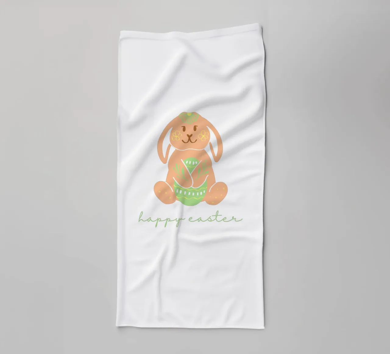Frohe Ostern Hase Handtuch von ArtDesign by KBK