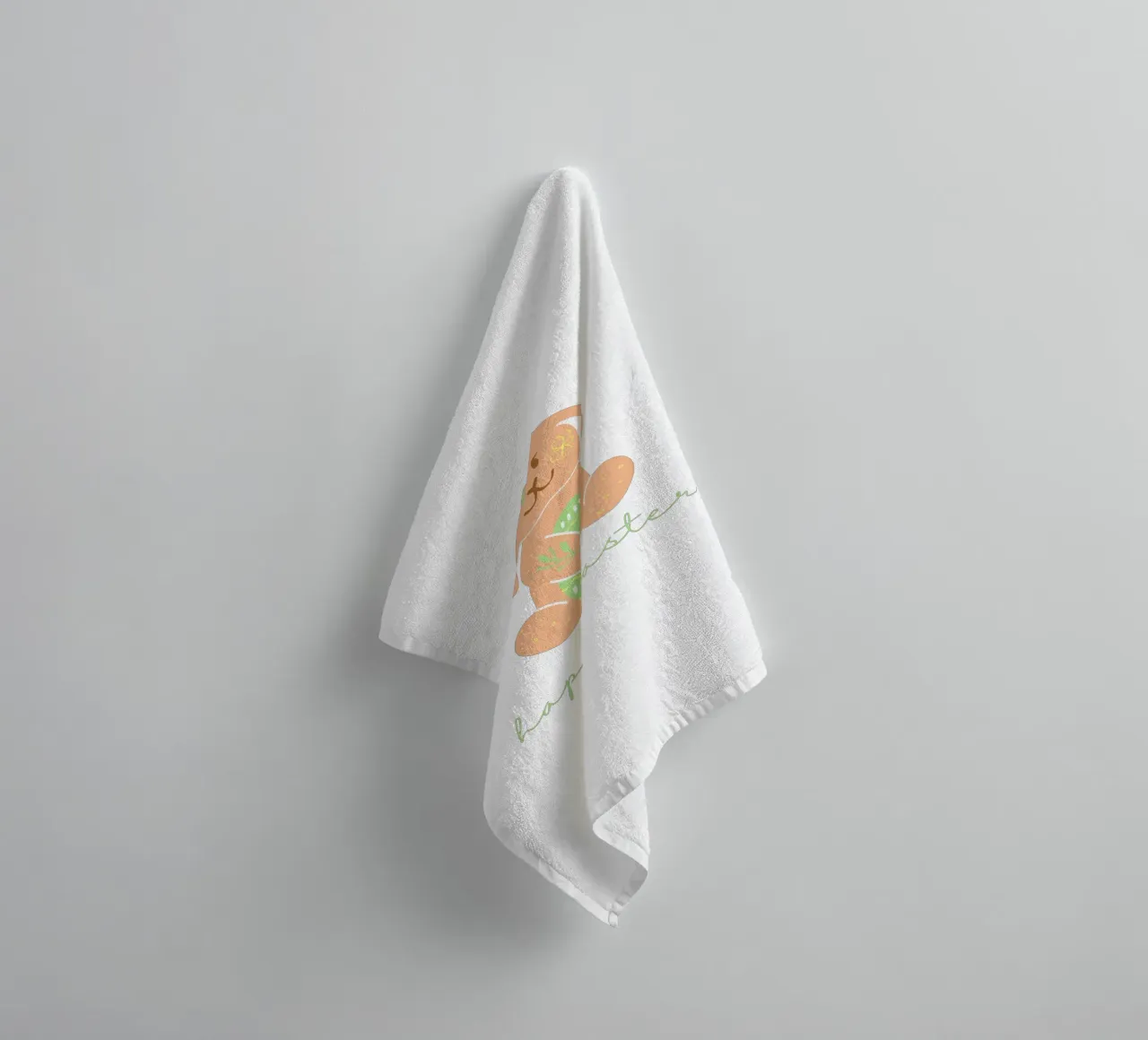 Frohe Ostern Hase Handtuch von ArtDesign by KBK