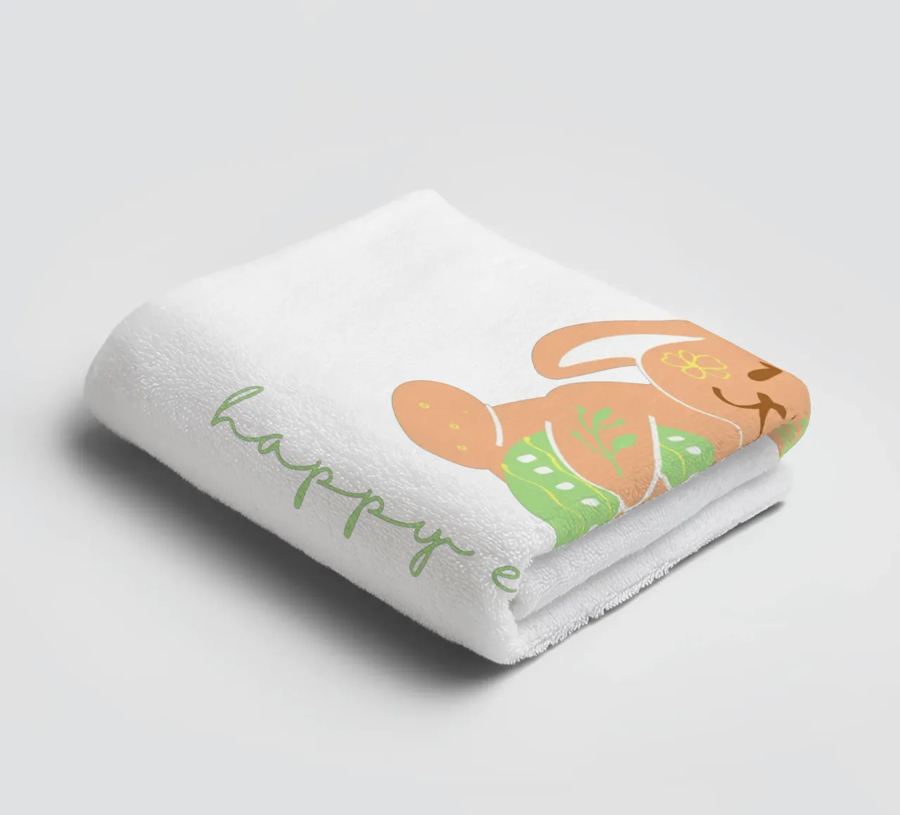 Frohe Ostern Hase Handtuch von ArtDesign by KBK