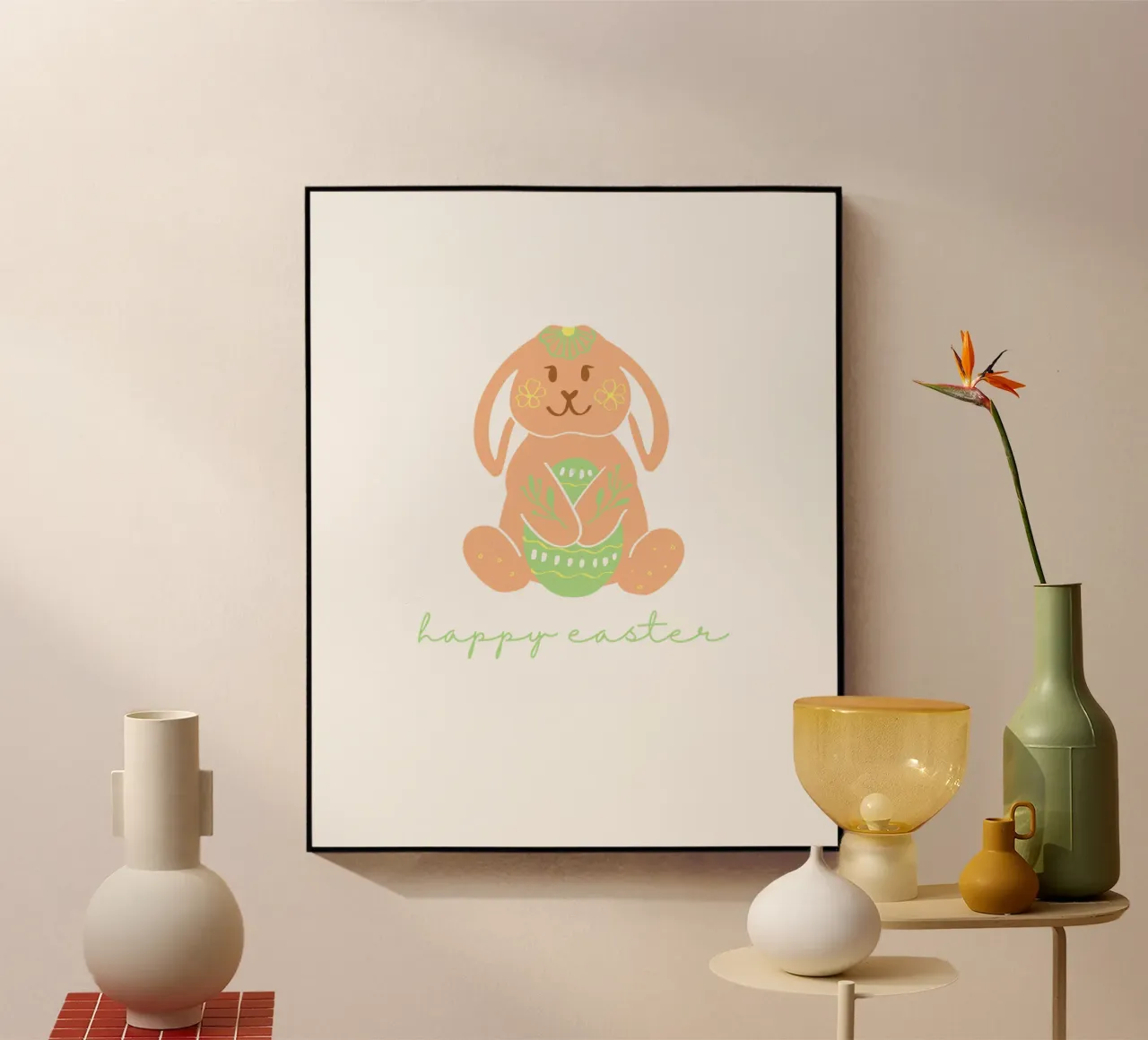 feliz pascua Hase metacrilato de ArtDesign by KBK