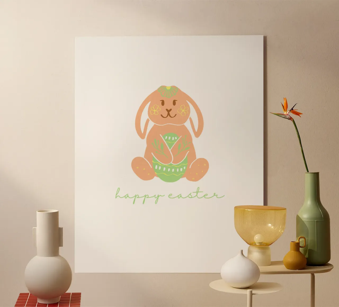 feliz pascua Hase metacrilato de ArtDesign by KBK