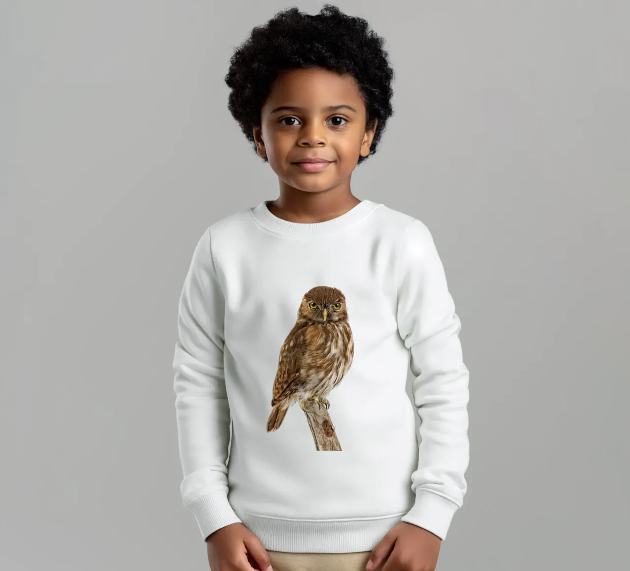 Tiny Wonder: Little Owl felpa bambino da Curious Collections by Marielle Leenders