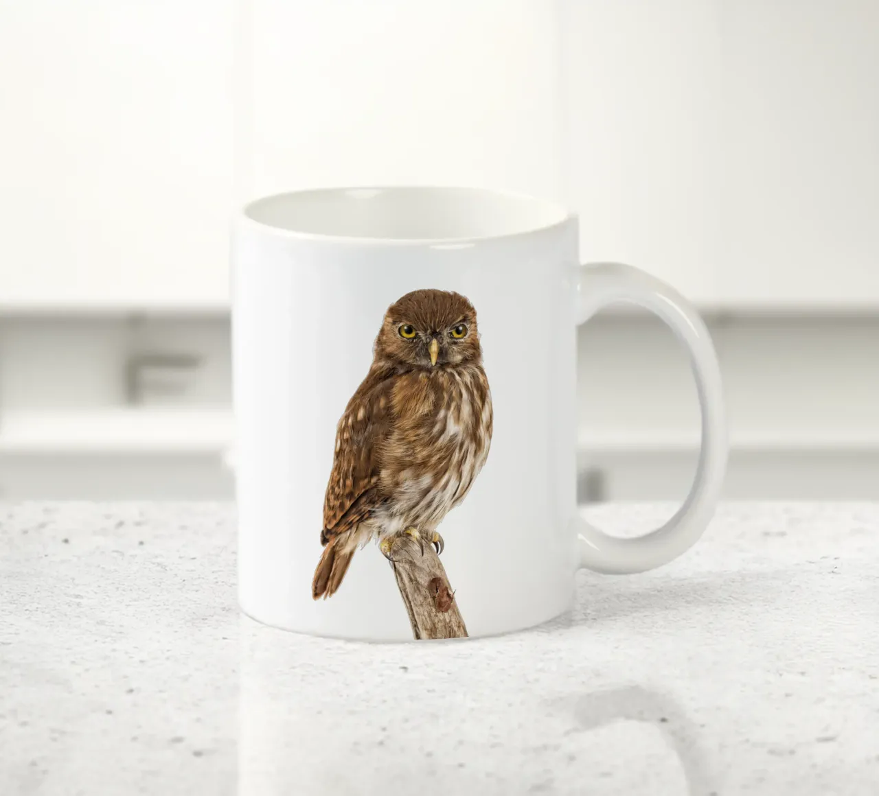 Tiny Wonder: Little Owl tazza in ceramica da Curious Collections by Marielle Leenders