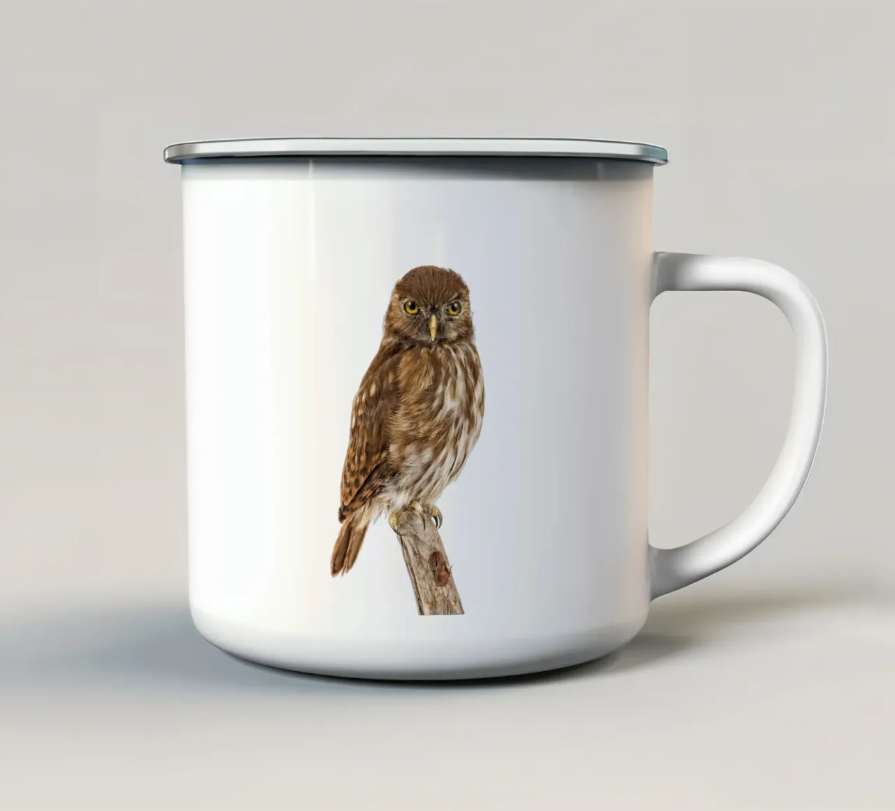 Tiny Wonder: Little Owl tazza in smalto da Curious Collections by Marielle Leenders