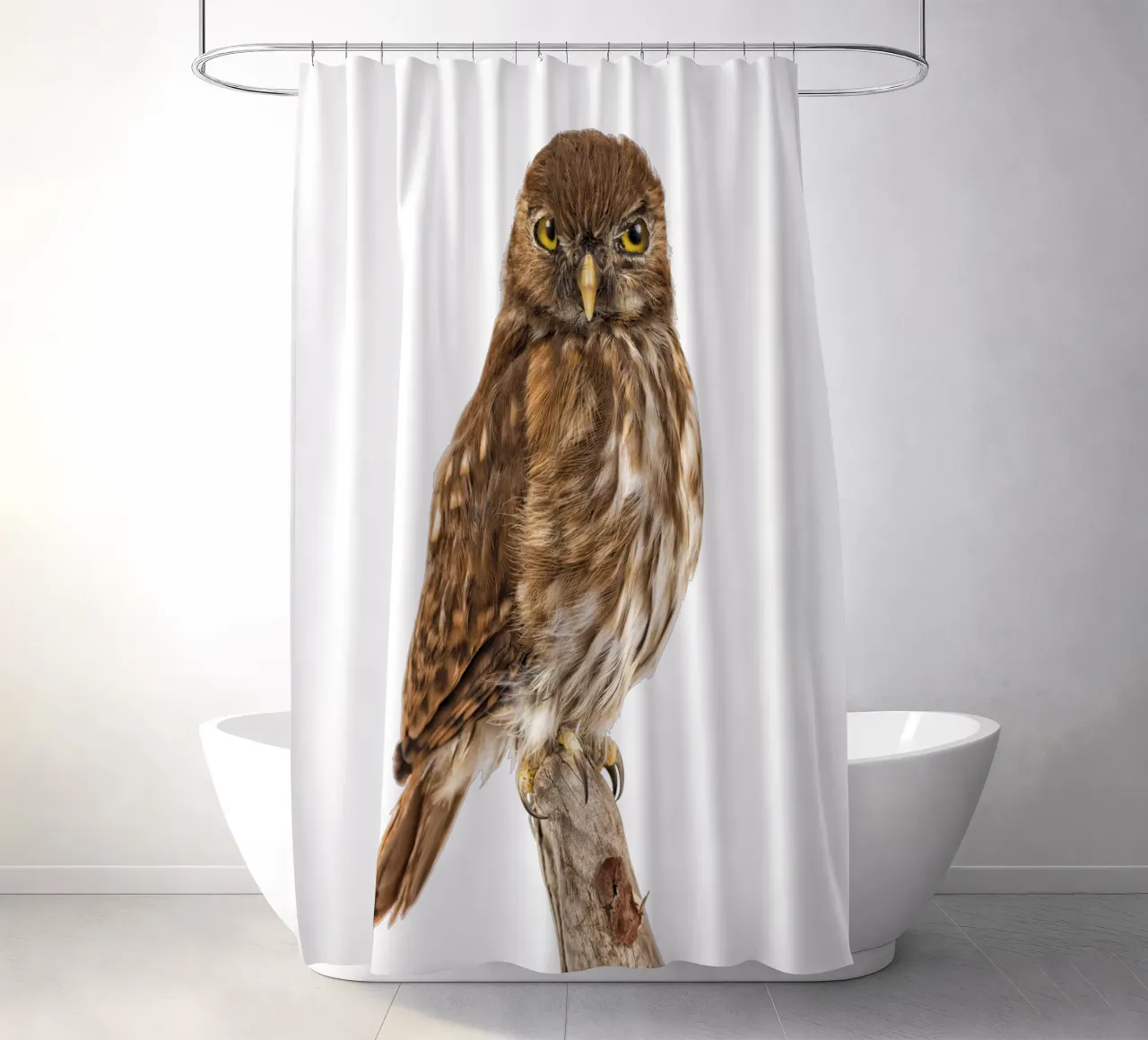 Tiny Wonder: Little Owl tenda da doccia da Curious Collections by Marielle Leenders