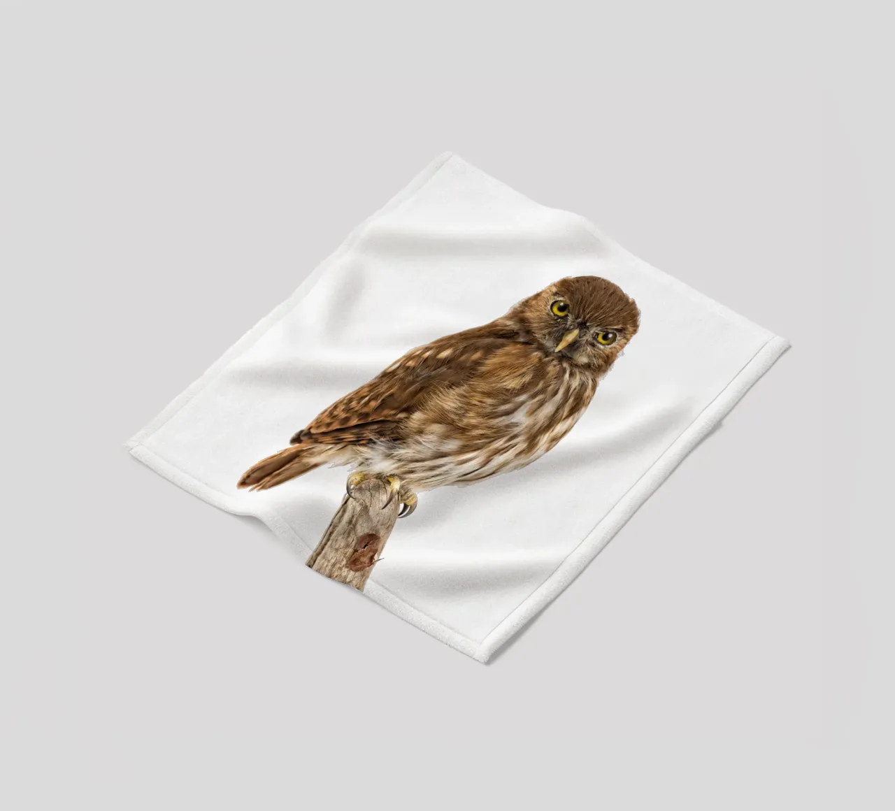 Tiny Wonder: Little Owl coperta in pile da Curious Collections by Marielle Leenders