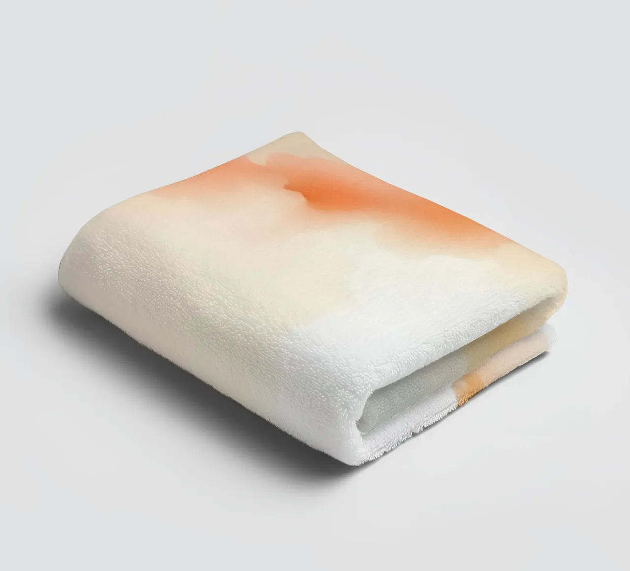 Bambino in piedi davanti a una luce colorata e a una nebbia scura all'alba asciugamano da bagno da DesignDoodle