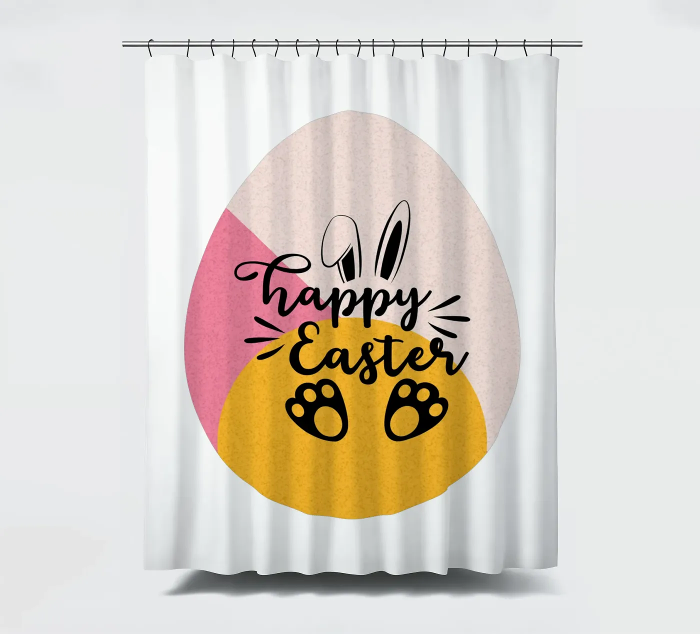 Frohe Ostern Duschvorhang von ArtDesign by KBK